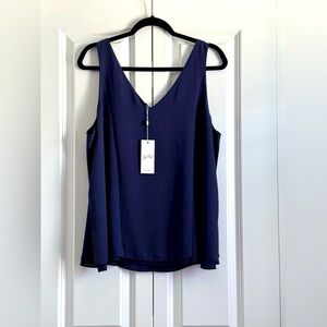 NWT Lilly Pulitzer Florin Sleeveless V-Neck Top Size XL